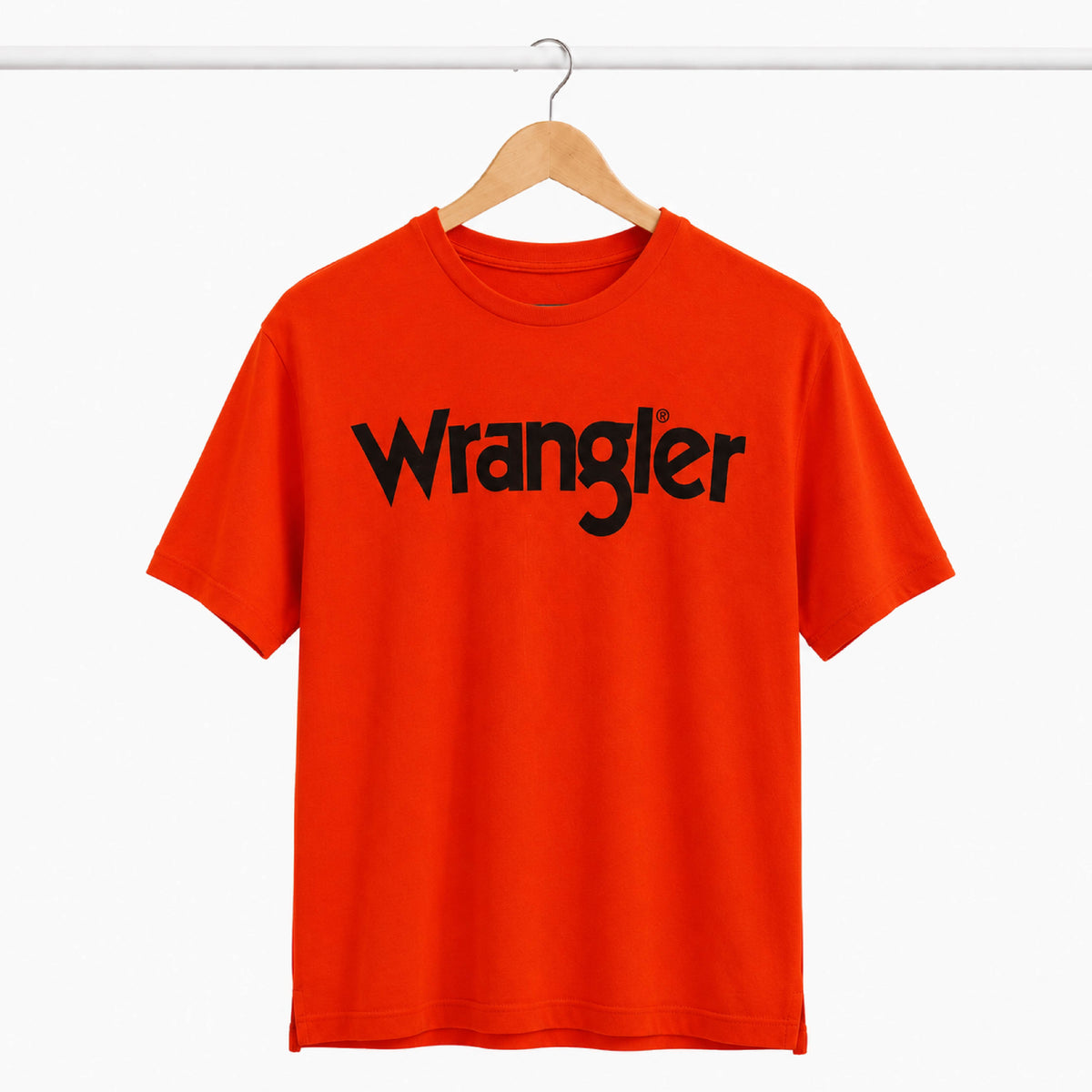WRANGLER Classic Chest Logo Bright Red T-Shirt