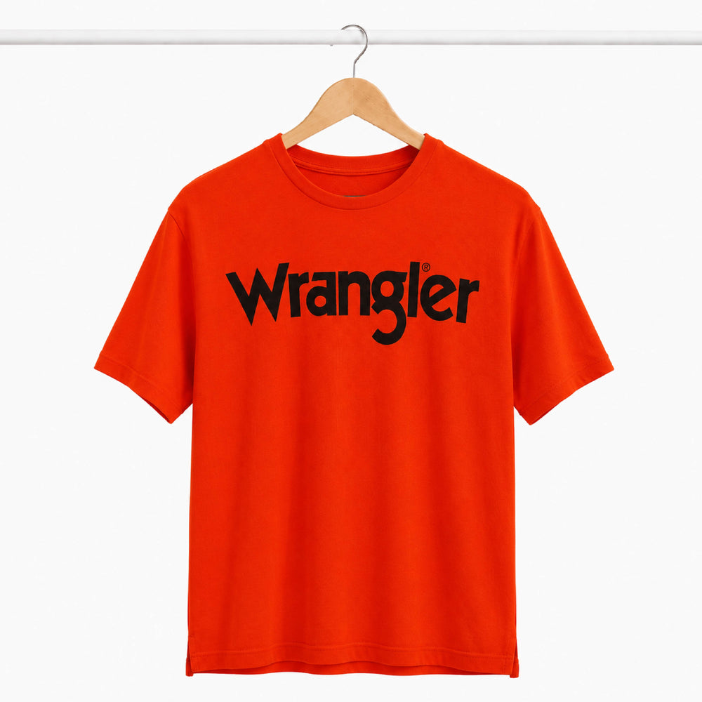WRANGLER Classic Chest Logo Bright Red T-Shirt - Back
