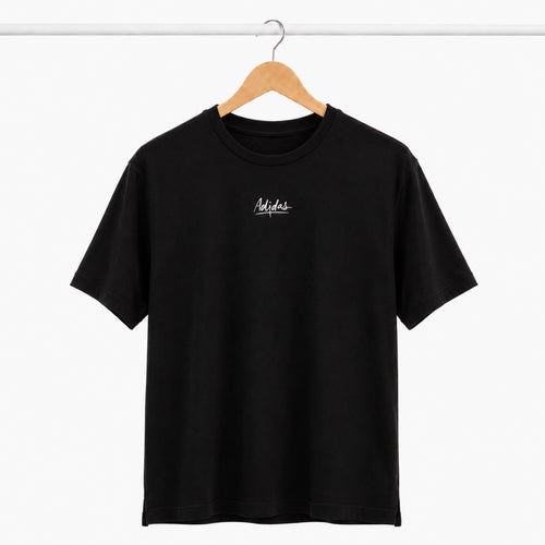 ADIDAS Center Script Logo Black T-Shirt