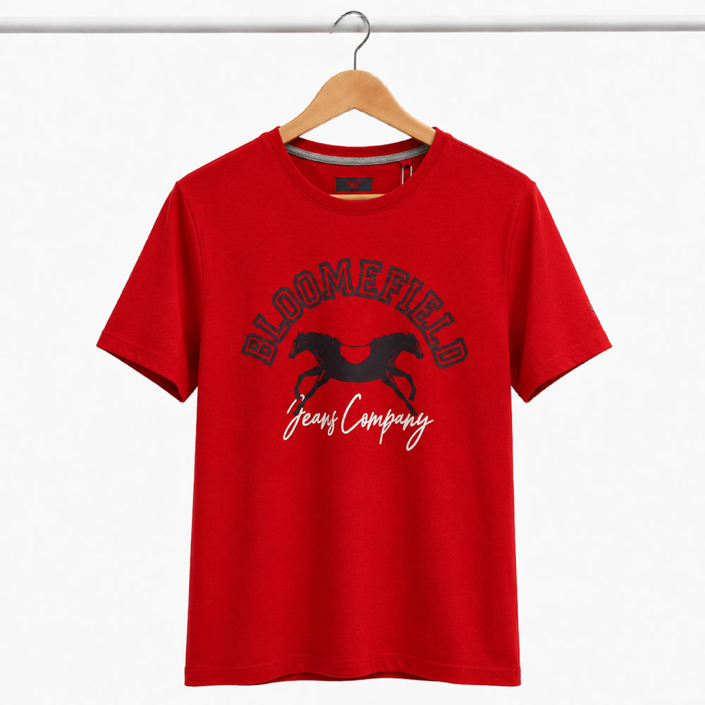 BLOOMEFIELD Jeans Company Graphic Red T-Shirt - Back